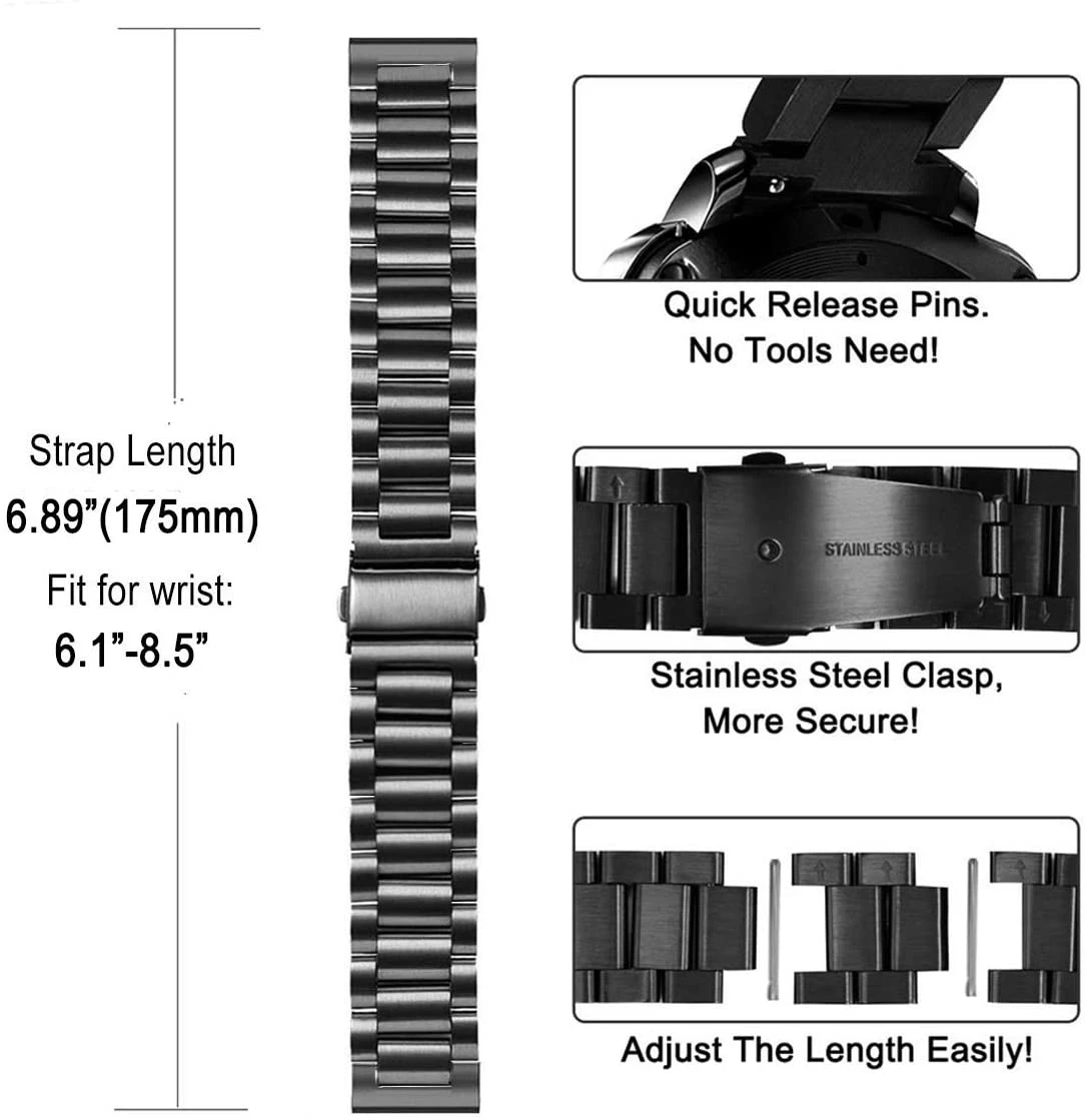Stainless Steel Band For Motor - огляд і ціна Motorola Smartwatch Accessories