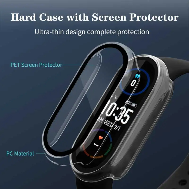 Tempered Glass+PC Case For Xia - огляд і ціна Garmin Smartwatch Accessories