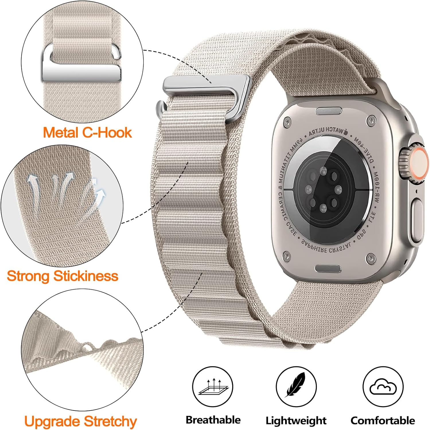 Alpine Nylon Loop Strap For Sa - огляд і ціна Samsung Smartwatch Ultra Accessories