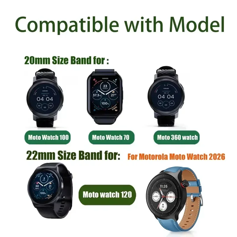 20mm 22mm Breathable Two-Tone  - огляд і ціна Motorola Smartwatch Accessories