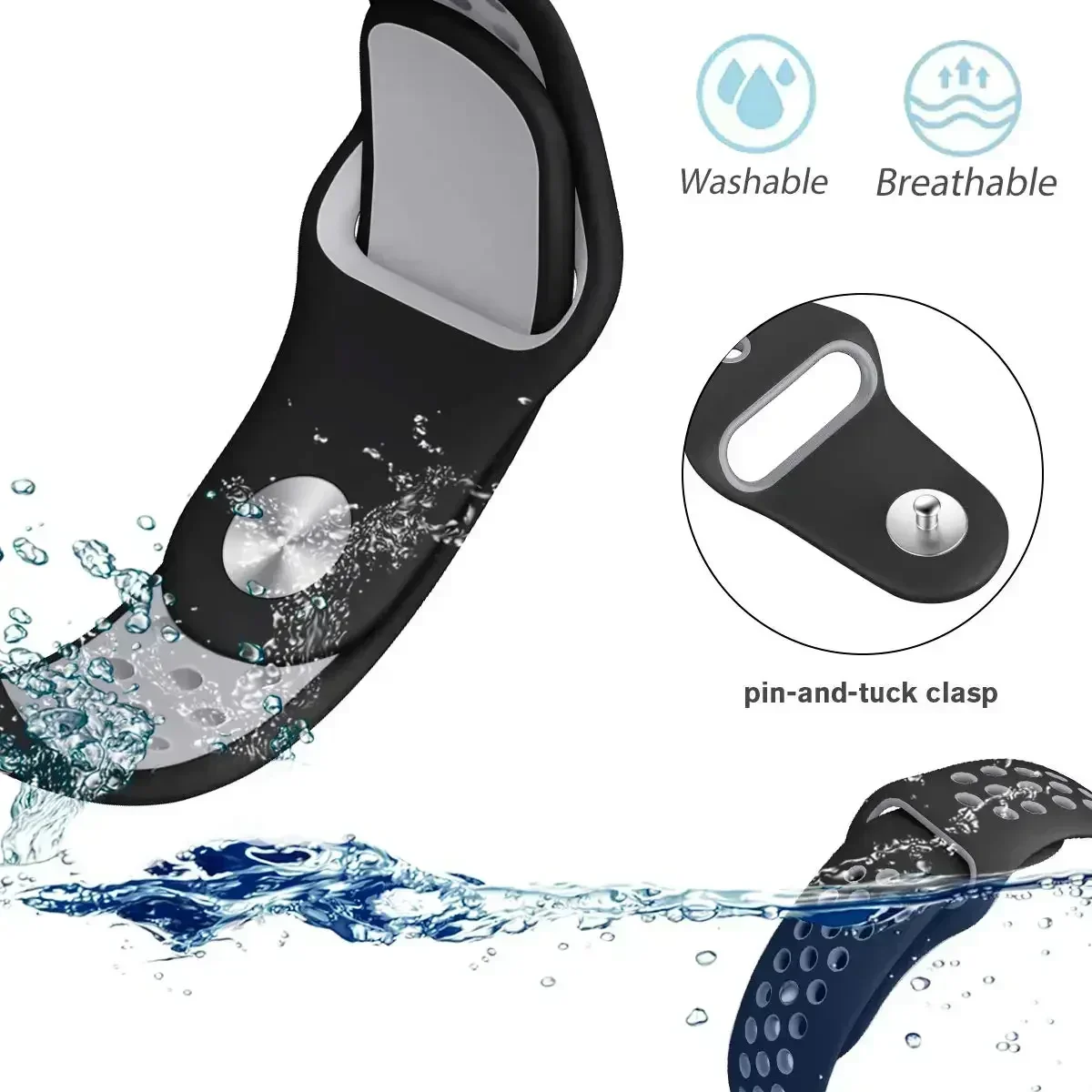 20mm 22mm Breathable Two-Tone  - огляд і ціна Motorola Smartwatch Accessories
