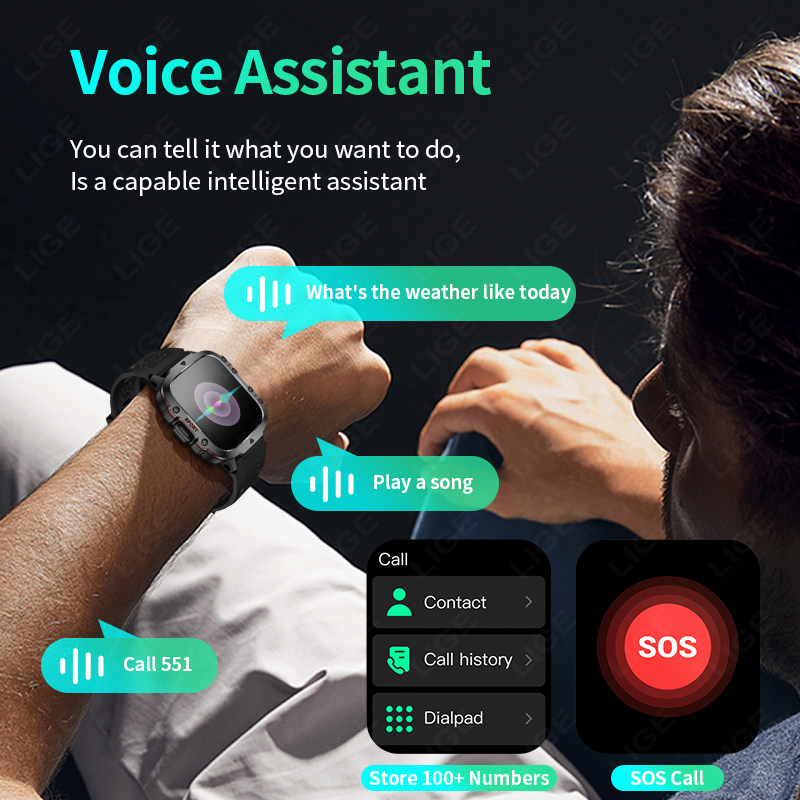 LIGE Outdoor Smart Watch Men 2 - огляд і ціна Smartwatch Faces