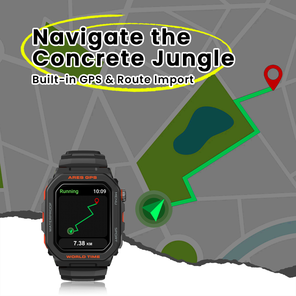 New Zeblaze Ares GPS Smart Wat - огляд і ціна Smartwatch Faces
