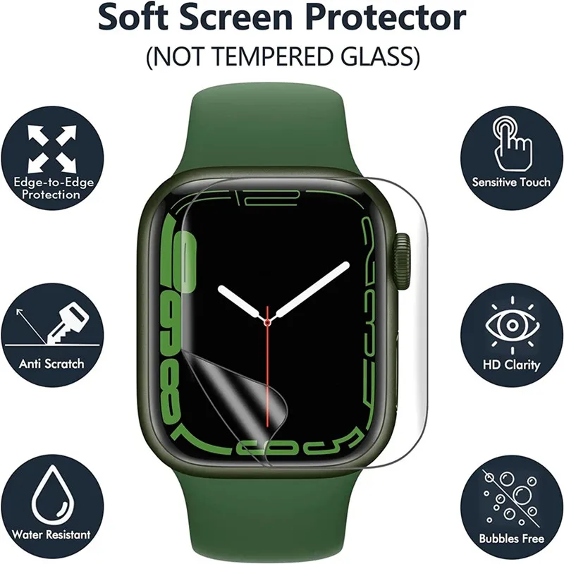 3PCS Hydrogel Film for Apple W - огляд і ціна Watch Case Bumper